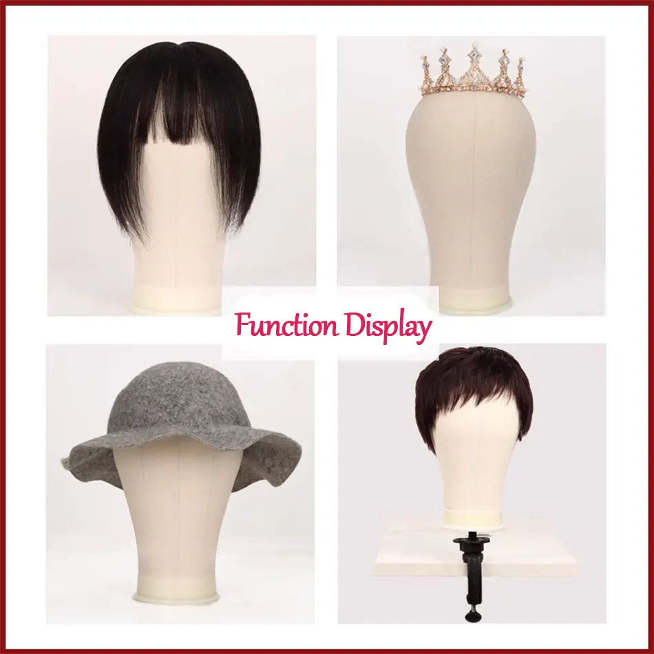 Training Mannequin Head Canvas Block Head For Wig Display Styling Mannequin Manikin Canvas Head With Stand 22In Canvas Wig Head