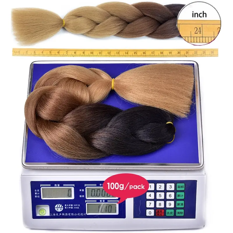 Women'S Festive Ombre Crochet Braids Jumbo Synthetic Fiber Twist Crochet Braids Extensions Hair Accessories Easy to Wear