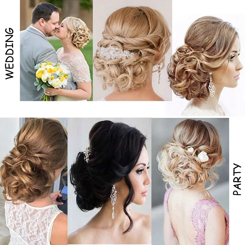 Synthetic Hair Bun Black Brown Blonde Curly Chignon Messy Bun Comb Clip In Hair Extension Updos Hairpieces for Women