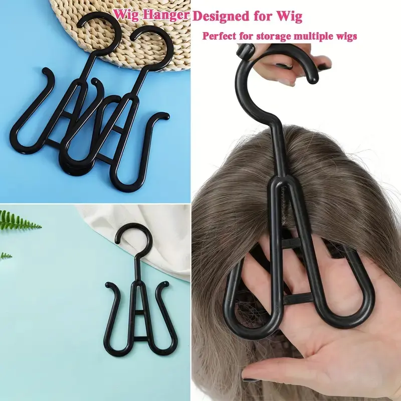 Multi-Purpose 5pcs Wig Hanger - Space-Saving Durable Design - Ideal For Drying And Displaying Wigs Hats Shoes