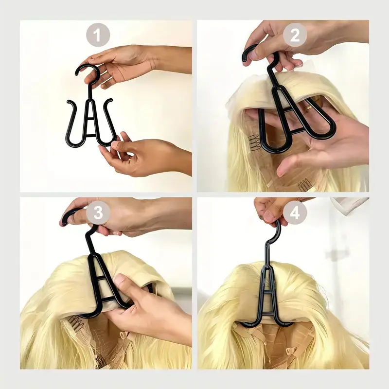 Multi-Purpose 5pcs Wig Hanger - Space-Saving Durable Design - Ideal For Drying And Displaying Wigs Hats Shoes