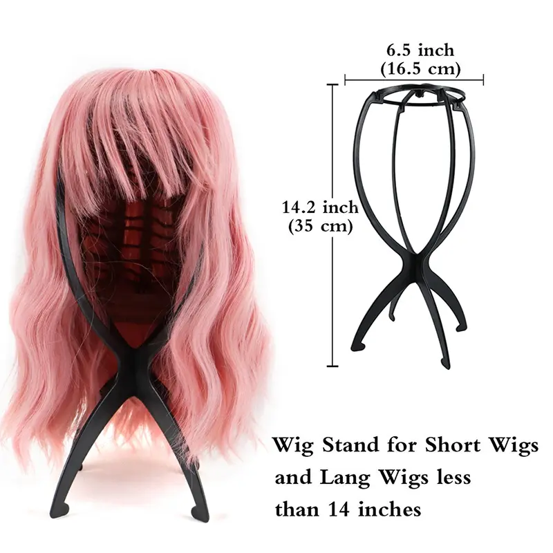 1PCS Wig Stand Collapsible Wig Holder Durable Wig Display Tool  Wig Stand for All Wigs