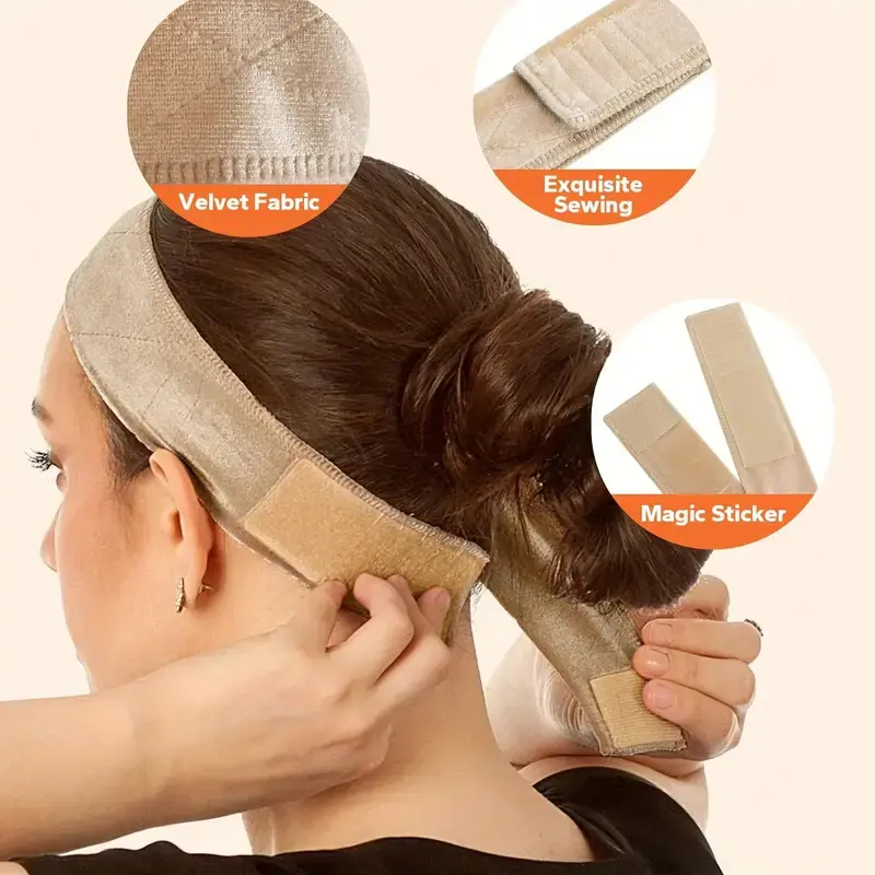 Non-slip Wig Grip Velvet Headband Soft Velvet Hair Band For Fastern Wig Adjustable Wig Band For Women