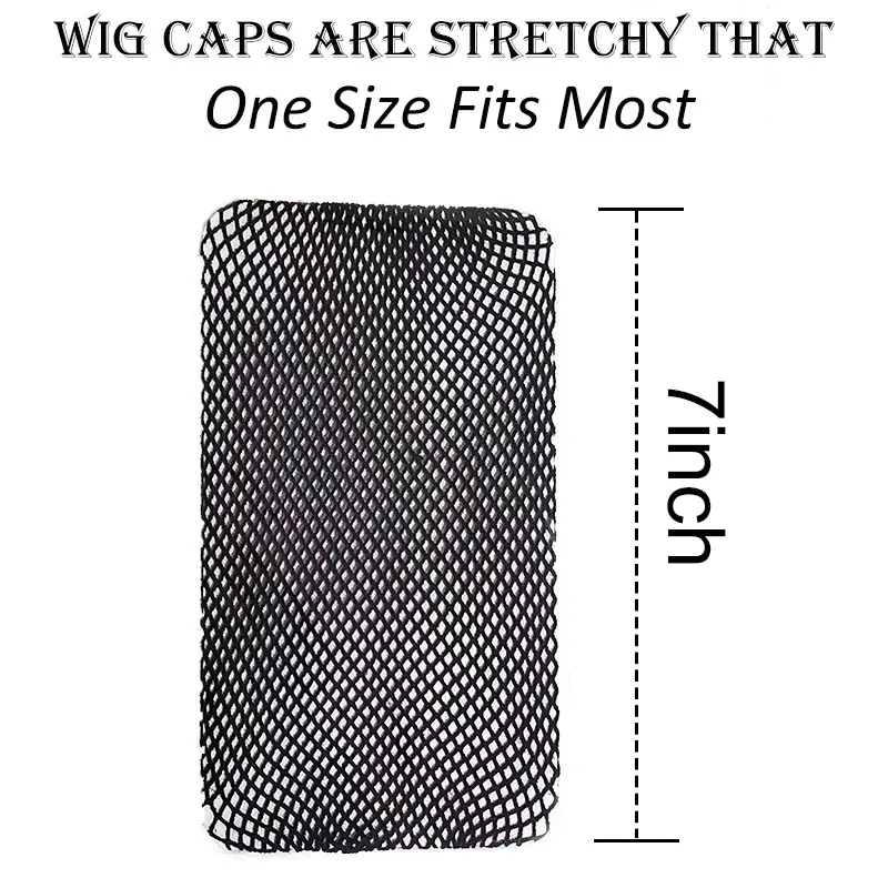 Stretchable Elastic Hair Nets,Black Hairnet Mesh Wig Cap for Long Hair,Hair Net for Wig, Hair Cap for Wigs