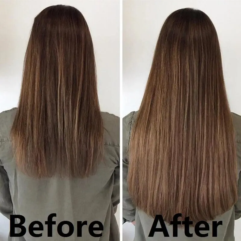 WIGSIN 24Inch Synthetic 7Pcs/set 16Clips in Hair Extensions Long Straight Hairstyle Brown Blonde Hairpieces Heat Resistant Hair