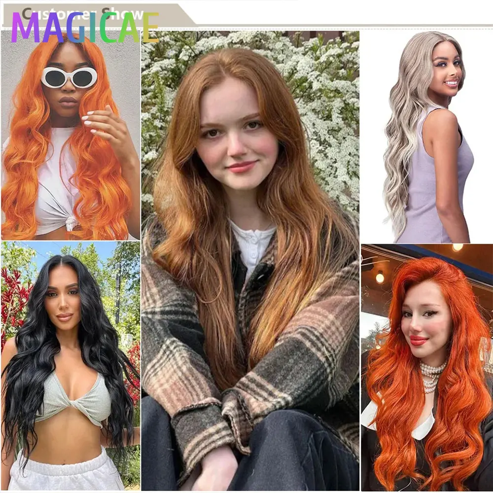 30Inches Red Burgundy High Temperature Soft Sliver White 613 Natural Fiber Hair Extensions GREY Bio Body Wave Hair Weave Bundles