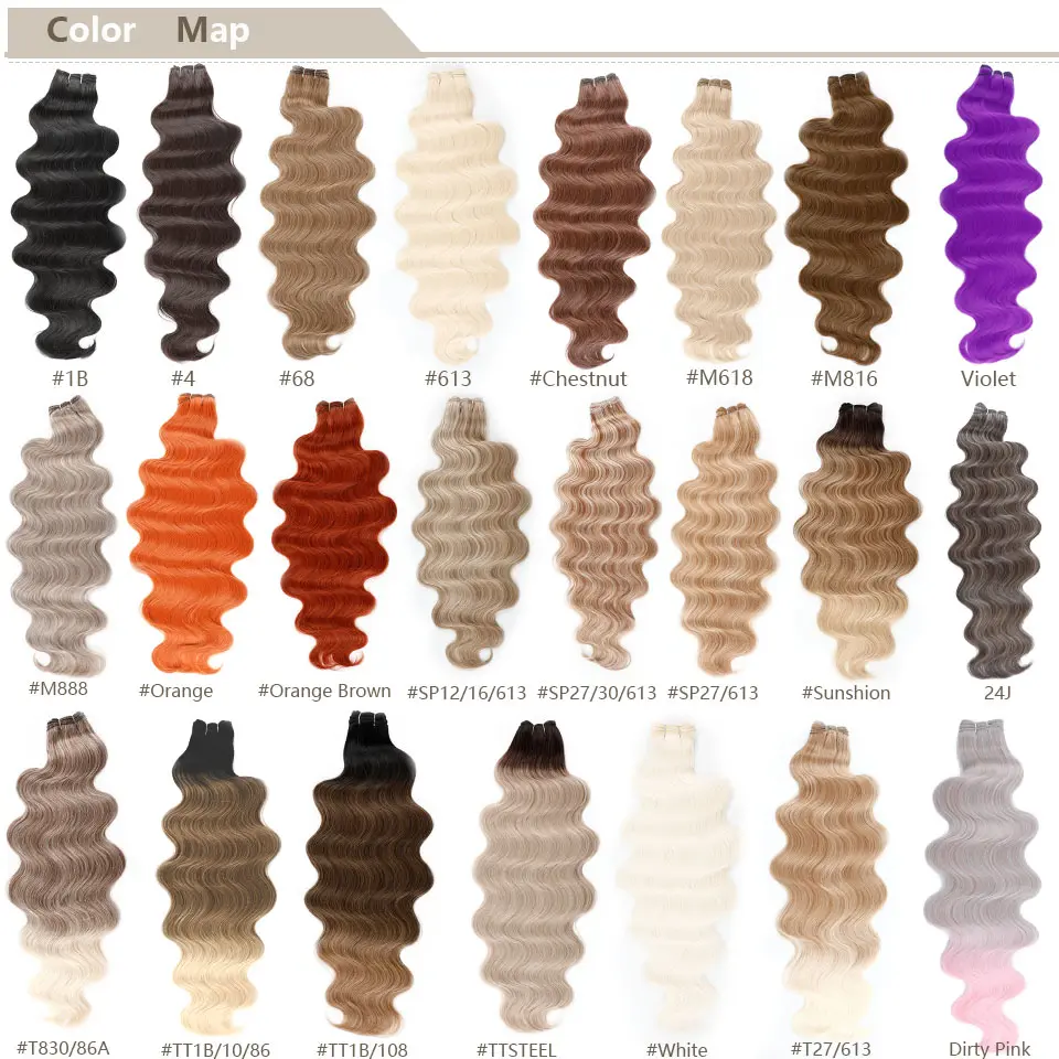 Magica Brown M816 Body Wave Hair Bundles 30inches 200g Omber 613 Blond P27/613 Weave High Temperature Synthetic Hair Extensions