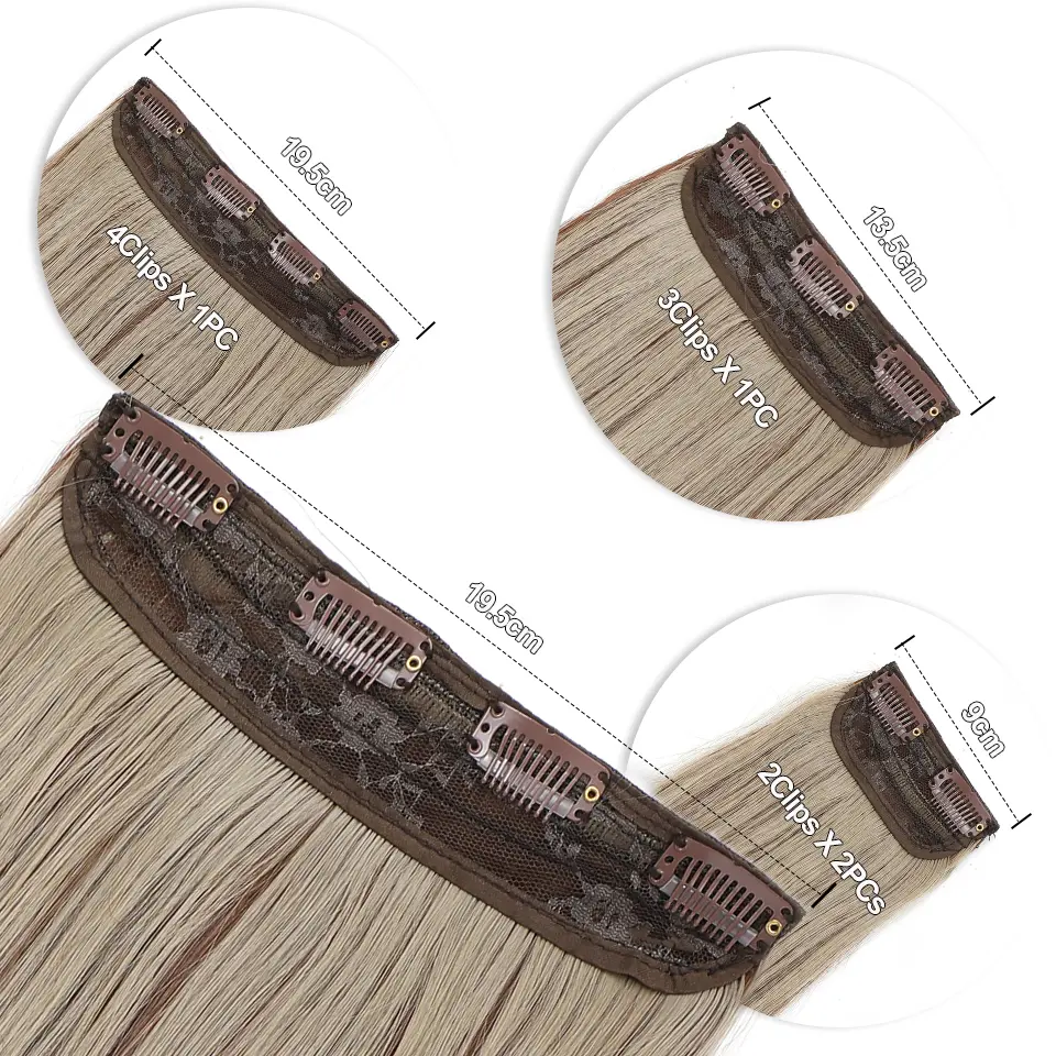 24Inches Blonde 27/613 Bio Synthetic Wavy 220grams Ombre Brown 816# Clip In Hair Extensions 4Pcs/lot Sliver White Heat Resistant