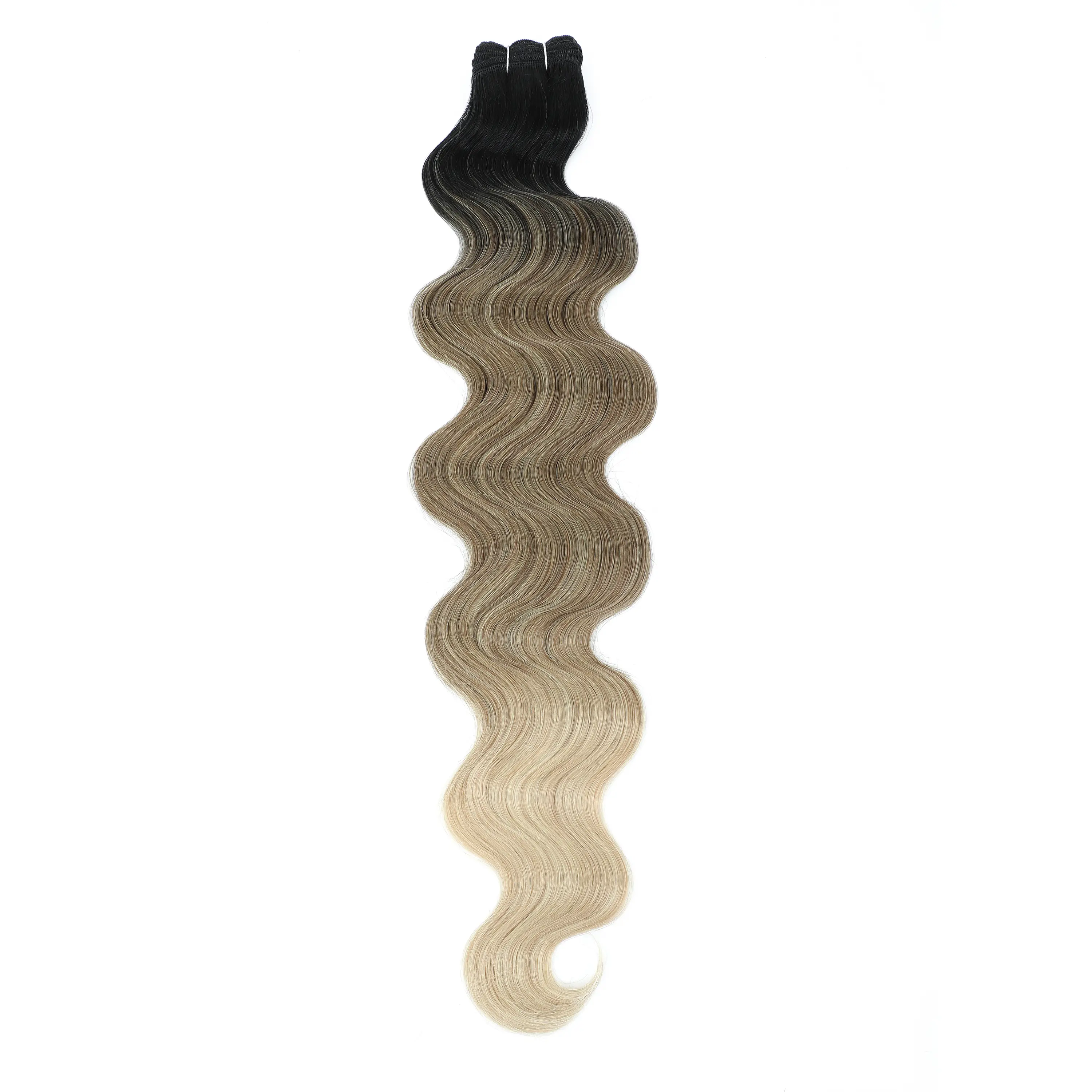 30Inches 200Grams Ombre Blond 27/613 Light Brown 6# Bio Body Wave Hair Bundles High Temperature Synthetic Hair Extensions