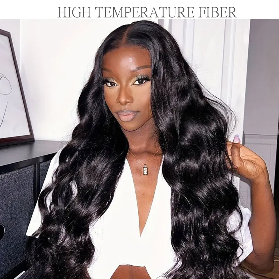 30Inches 200Grams Magicae Highlight Ombre Orange Brown Extensions Body Wave Hair Weave Bundles High Temperature Synthetic Hair