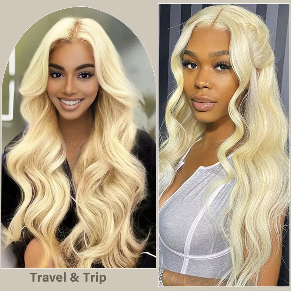 30Inches 200grams Blond 613 Bio Body Wave Hair Weave Bundles Ombre Sliver White60# Synthetic High Temperature Soft Natural Human