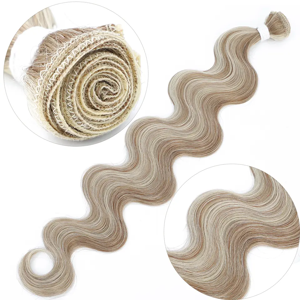 Magicae Blond 613 Body Wave Hair Bundles Natural Bio Fiber Ombre Blond Brown Hair Extensions Wholesale Price For Black Women