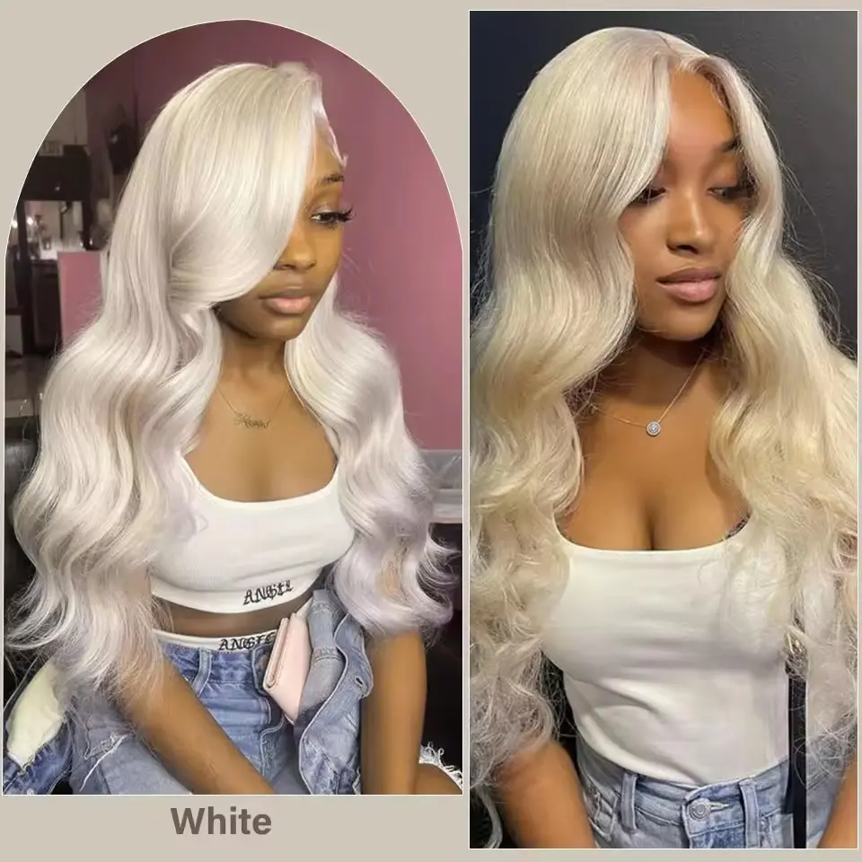 30Inches 200grams Blond White Ombre 27/613 Brown Body Wave Synthetic Hair Weave Bundles Soft Human-Like Heat Resistant Ponytail
