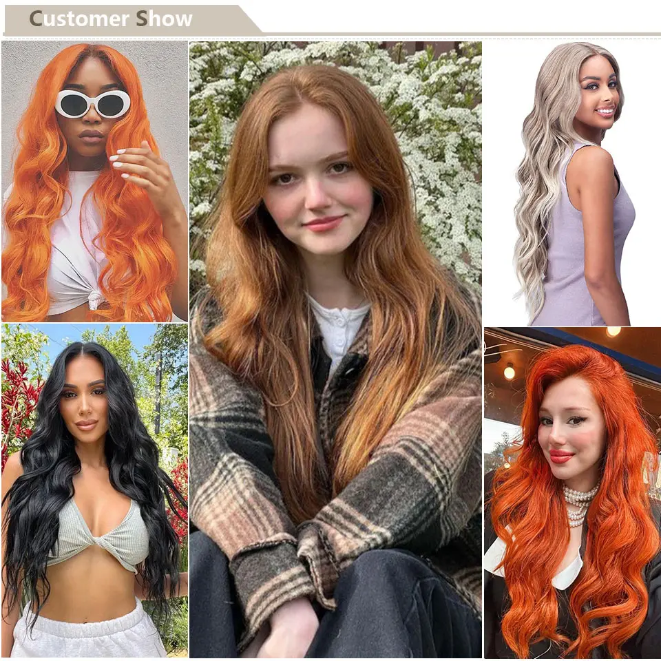 30Inches 200grams Blond White Ombre 27/613 Brown Body Wave Synthetic Hair Weave Bundles Soft Human-Like Heat Resistant Ponytail
