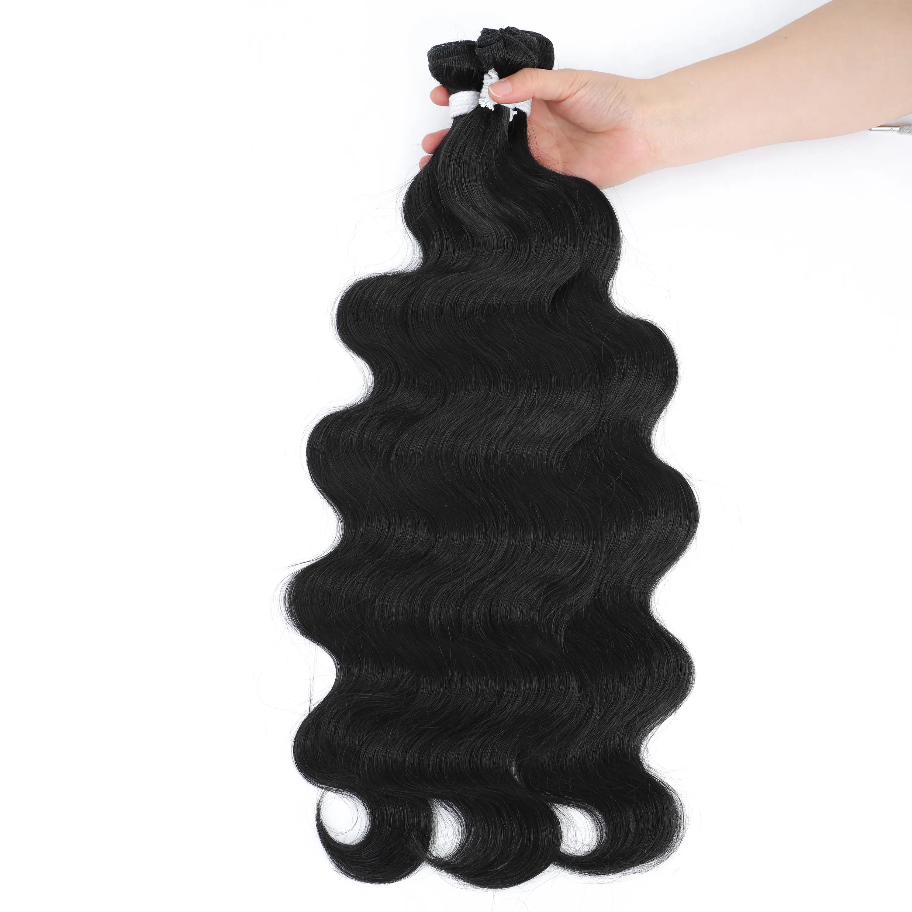 Magicae 26 InchES Body Wave Blond 613 White Synthetic Hair Bundles Piano Brown Weave High Temperature Hair Extensions