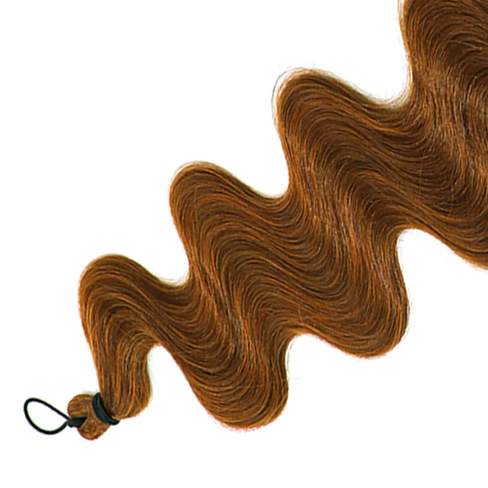 28Inches Body Wave Crochet Braids Hair Ombre White Blond 12/16/613 Synthetic Hair Bundles Wavy Braiding Natural Hair Extensions