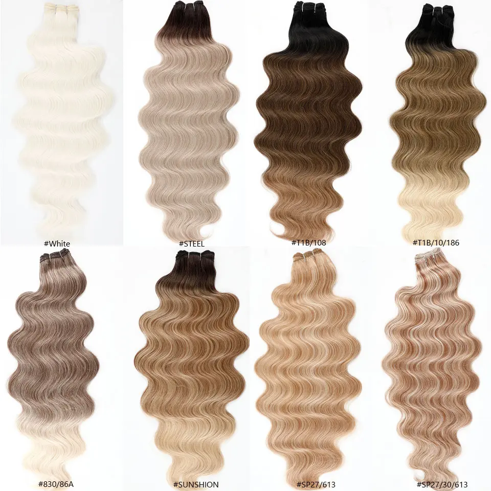 Magicae 30Inches Brown 12# M816# Sliver White Ombre Blond 613 Ombre 27# Body Wave High Temperature Synthetic Hair Extensions