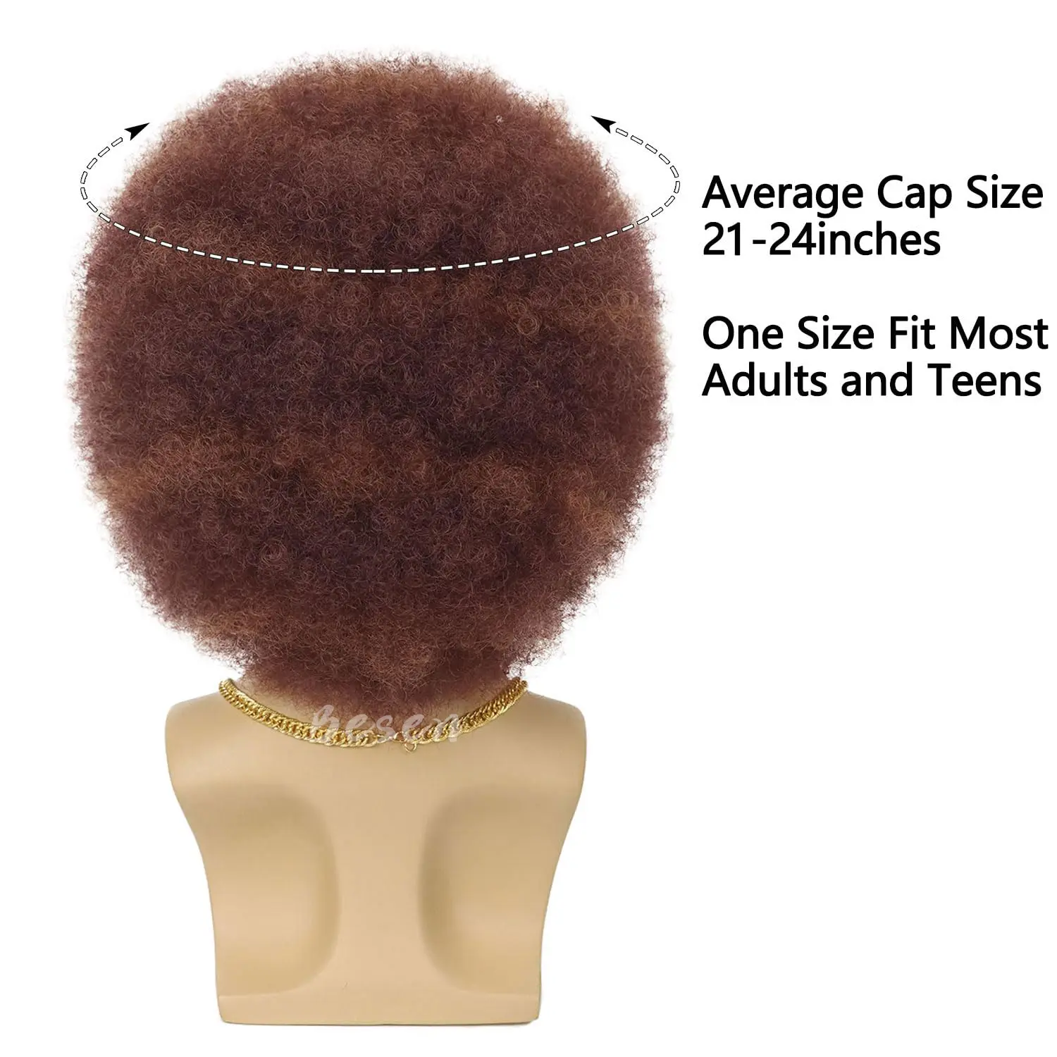 Synthetic 70s Afro Wig for Men Costume Disco Wig Short Curly Wig Fluffy Funny Wig for Party Halloween Hippies Rocker