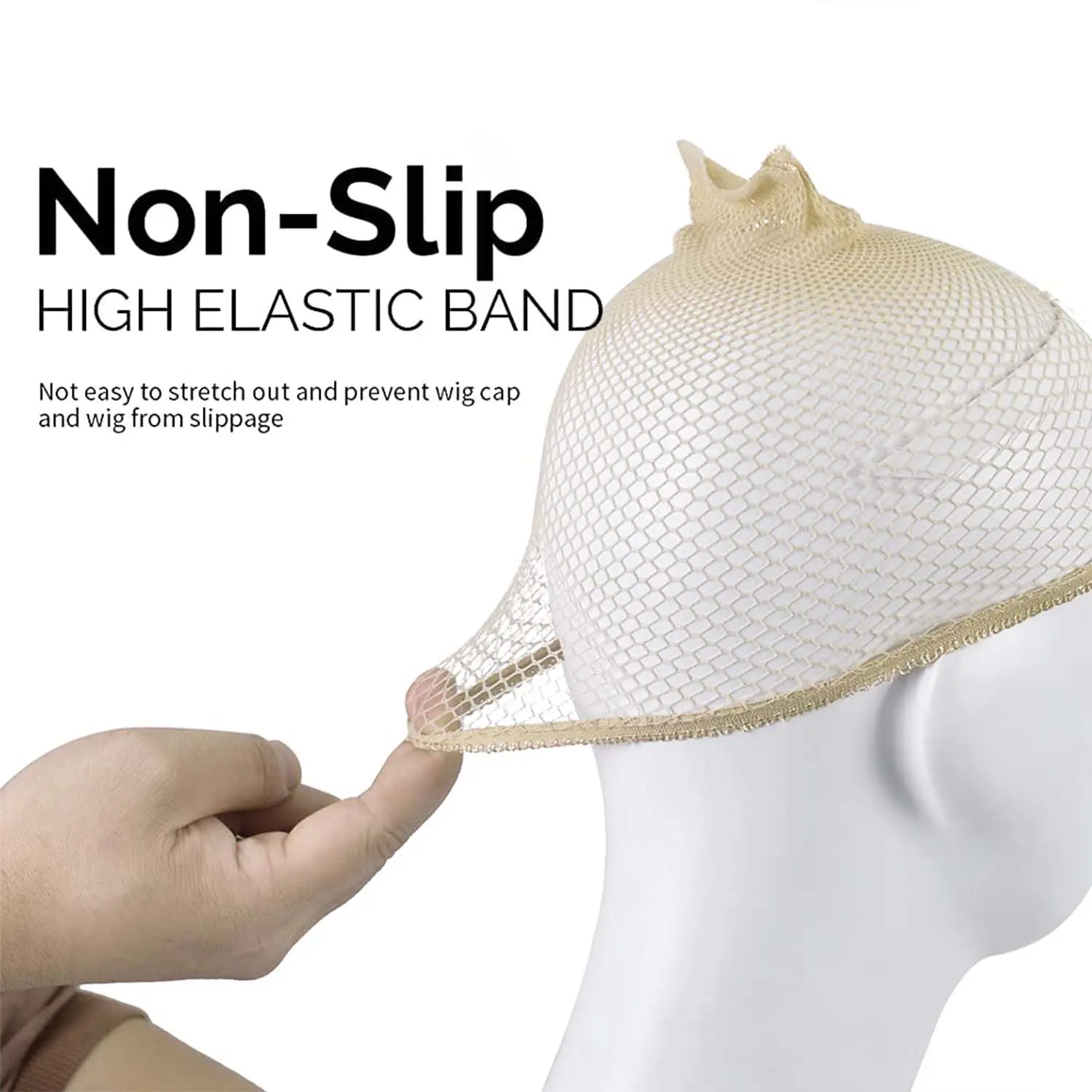 Mesh Wig Cap Nylon Hair Net New Stretchable Elastic Hairnets Fashion Mesh Weaving Wig Caps for Women Making Wig