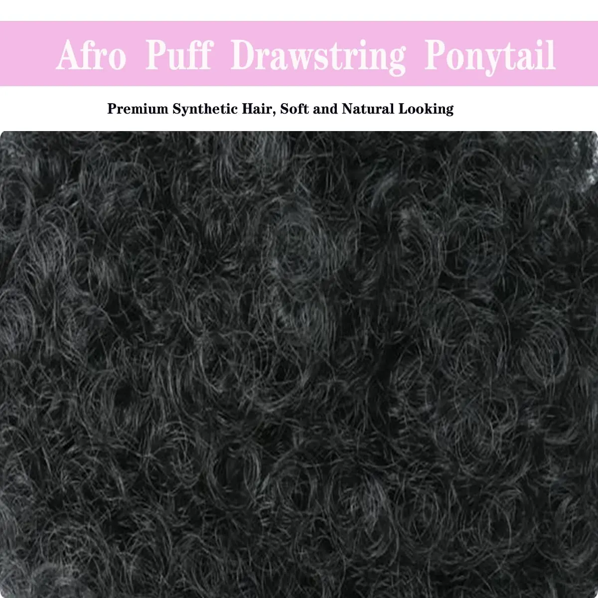 Synthetic Afro Puff Drawstring Ponytail Extension for Black Women Short Afro Kinkys Curly Afro Bun Extension Hairpieces