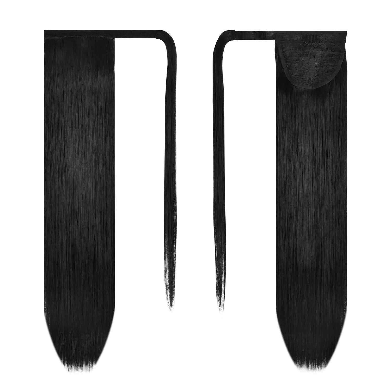 Synthetic Straight Long Ponytail Extensions Wrap Around Ponytail Hair Piece Pony Tail Hair Extensions Hairpieces for Women Girls