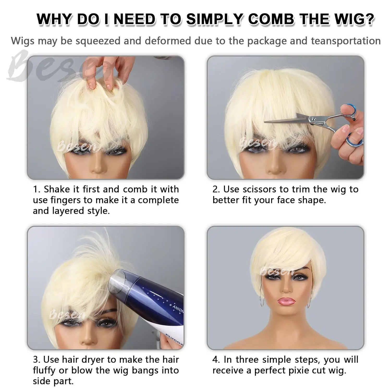 Synthetic Short Pixie Cut Wigs for Black White Women Short Layered Wigs Heat Resistant Colorful Cosplay Halloween Party Wigs