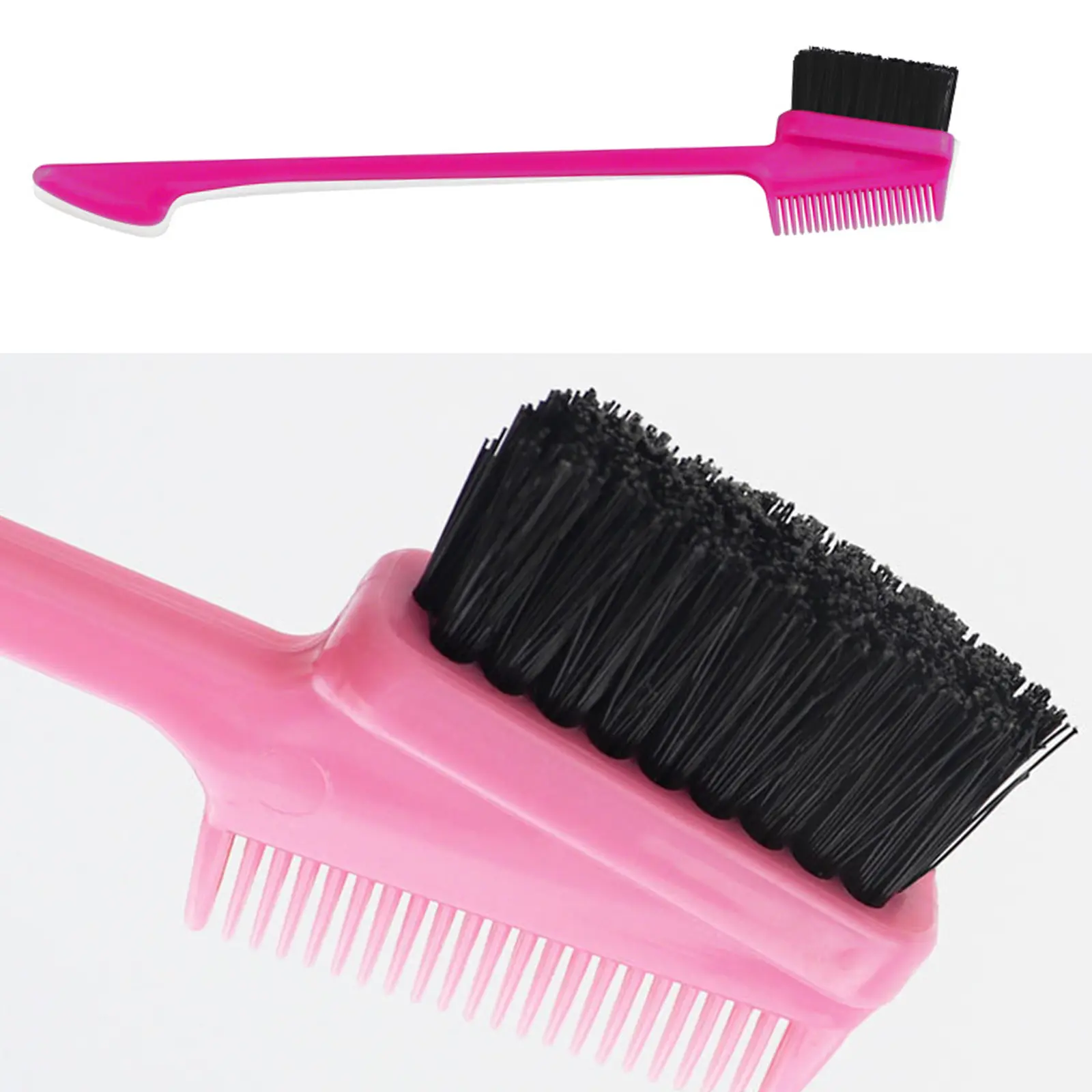 3 Pcs  Brush for Edge + Elastic Bands for Wig + HD Wig Cap, Transparent Wig Cap for Women Adjustable bands Hair Styling Comb