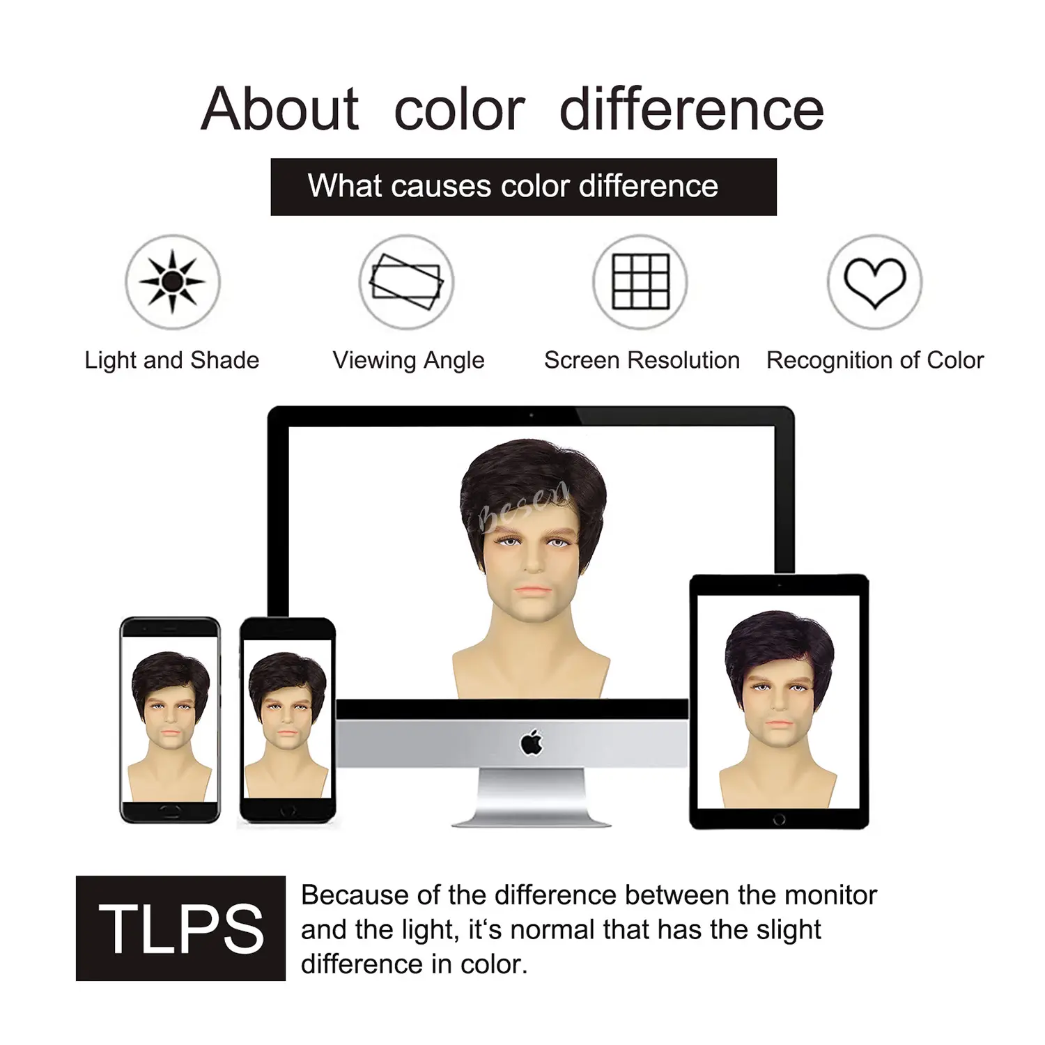 Synthetic Short Curly Wigs for Men Heat Resistant Natural Looking Synthetic Costume Wig Halloween and Daily Party Use