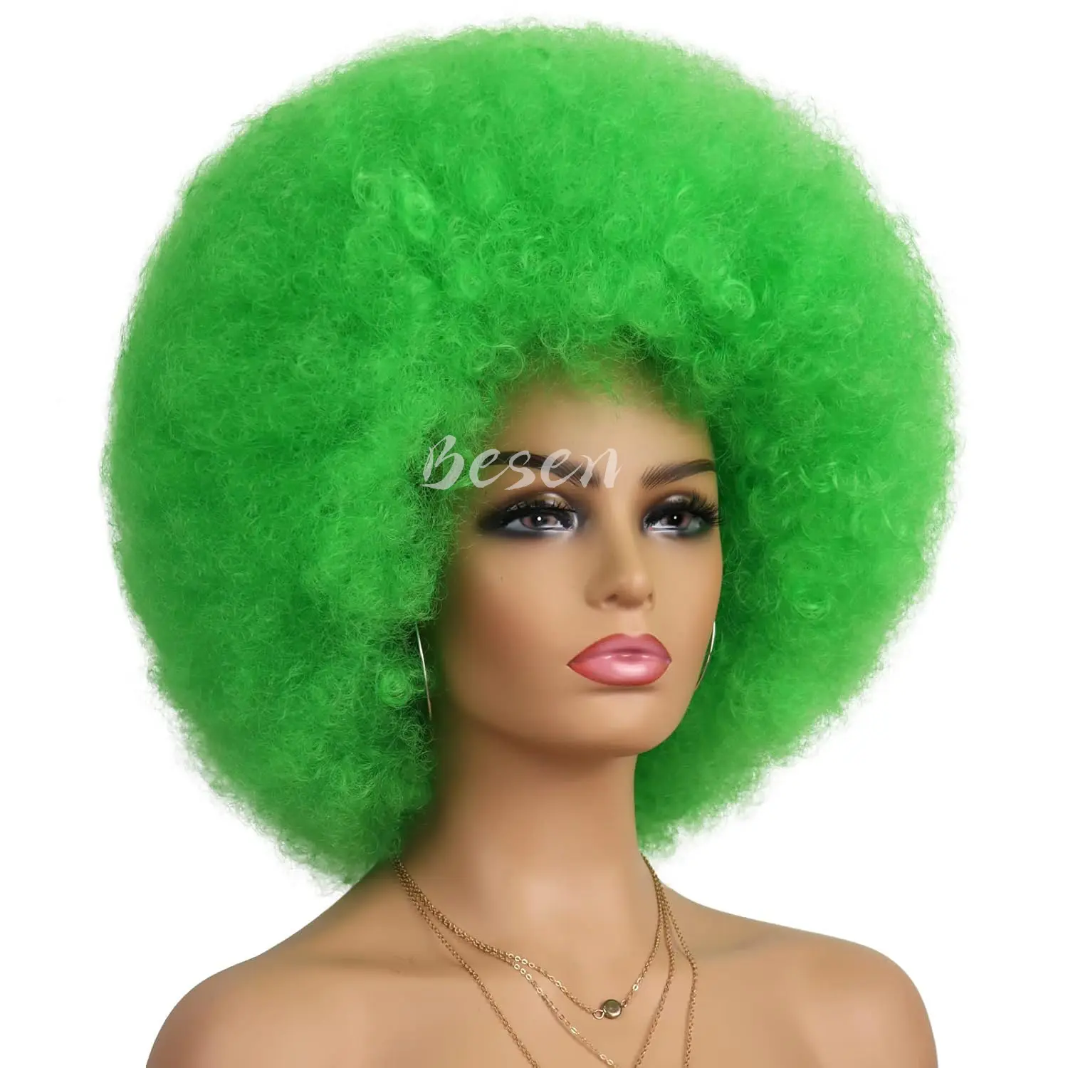 Synthetic Short Afro Wigs for Women Costume Cosplay Disco Fun Wigs Heat Resistant Bouncy Wigs Short Afro Kinky Curly Wigs
