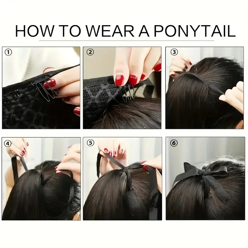 58cm Synthetic Long Curly Ponytail Hair Extension Drawstring Hair Hairpiece Fashion Cute Hair Accessory for Women
