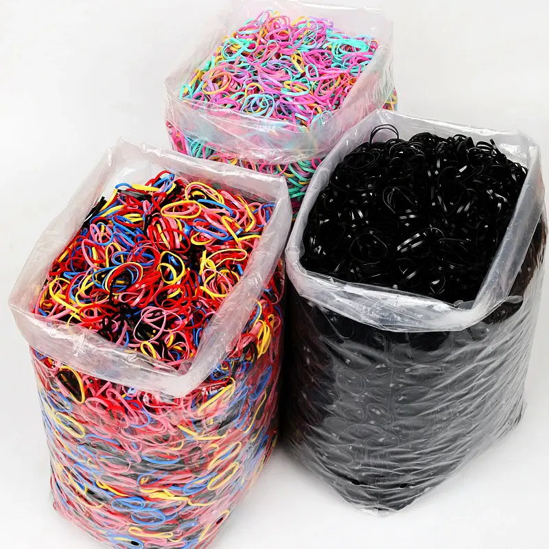500pcs Girls Colorful Small Disposable Rubber Bands Gum For Ponytail Holder Scrunchie Hair Bands Fashion Hair Accessories