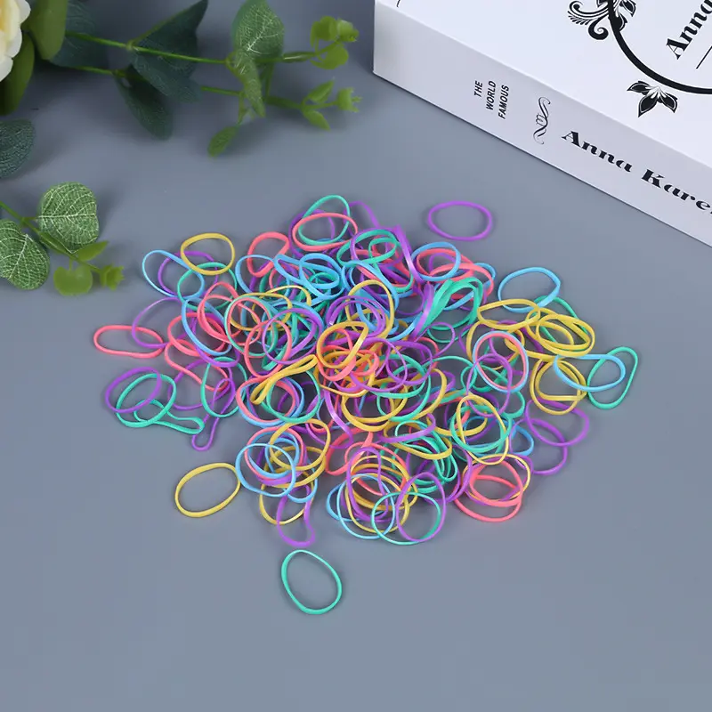 500pcs Girls Colorful Small Disposable Rubber Bands Gum For Ponytail Holder Scrunchie Hair Bands Fashion Hair Accessories