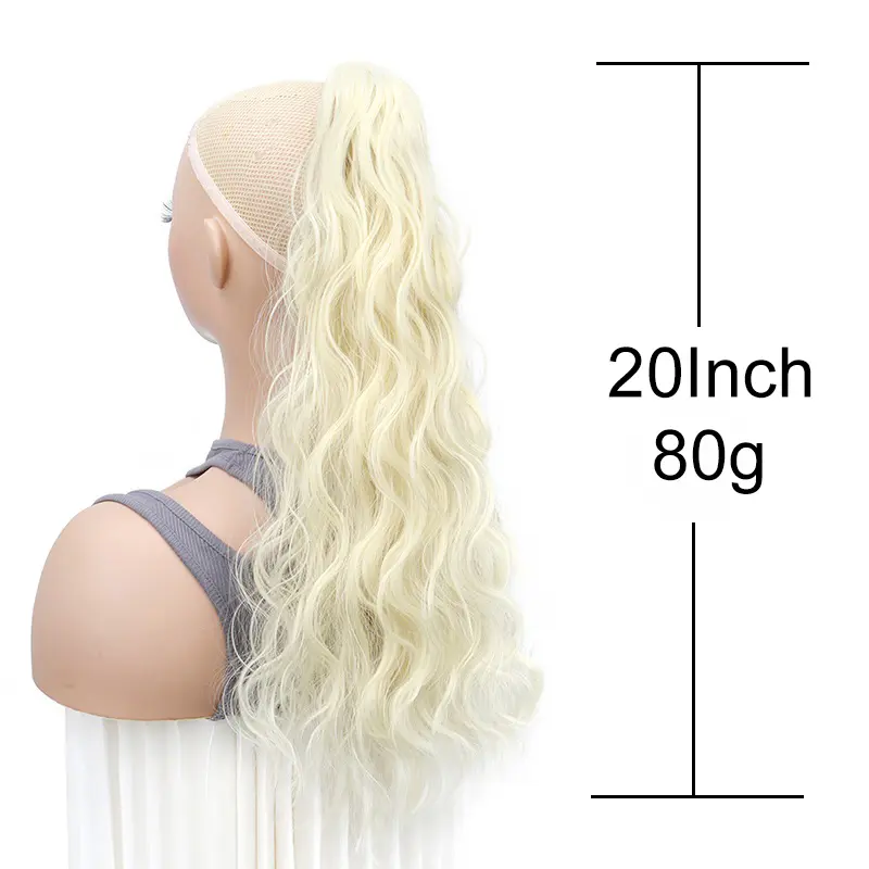 Synthetic Long Curly Wave Cute Ponytail Claw Hair Extension Black Brown Hairpiece for Women Hair Accessories Easy to Wear