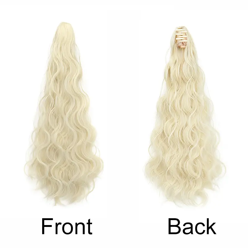 Synthetic Long Curly Wave Cute Ponytail Claw Hair Extension Black Brown Hairpiece for Women Hair Accessories Easy to Wear