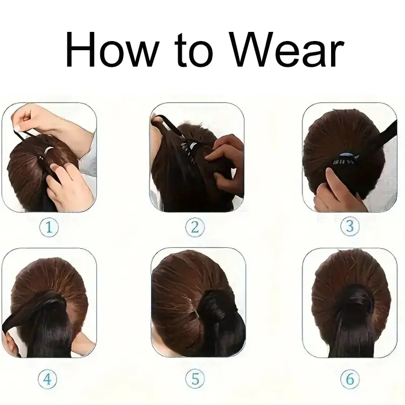 22Inch Long Straight Synthetic Ponytail Hair Extension With Elastic DIY Braid Hairpiece for Women