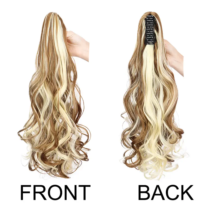 Long Curly Claw Clip-in Ponytail Hair Extension 20Inch Synthetic Party Hairstyle Hair accessories for Women