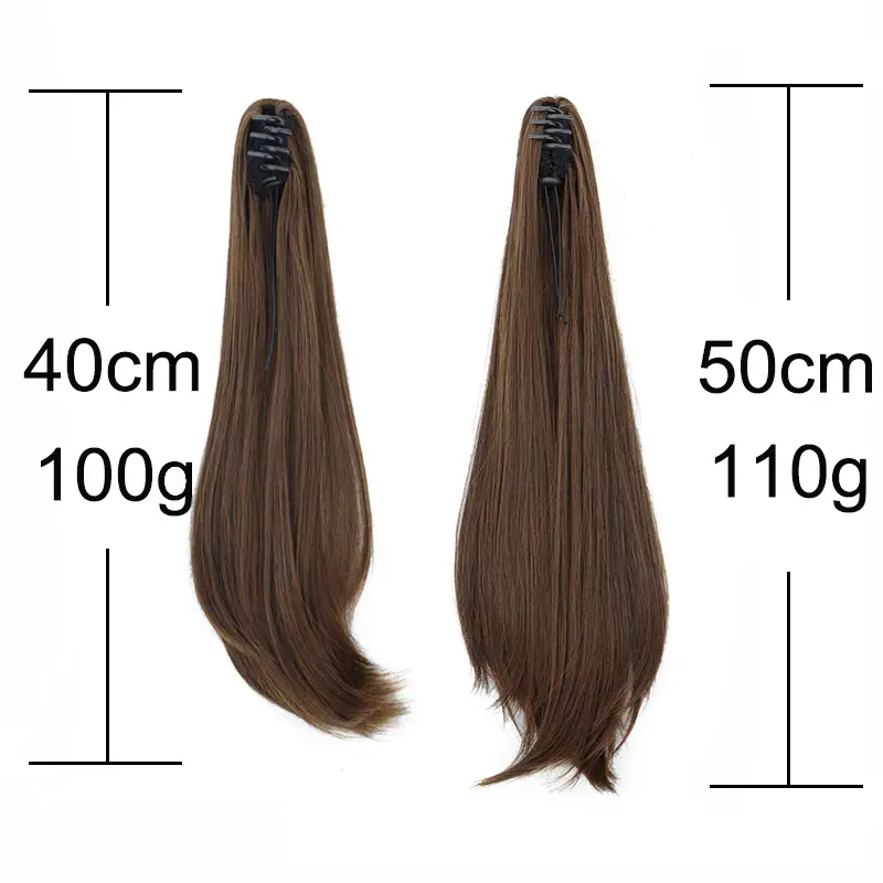 Elegant Synthetic Ponytail Women's Long Straight Hair Ponytail Hair Extension Claw Clip in Hair for All Occasions