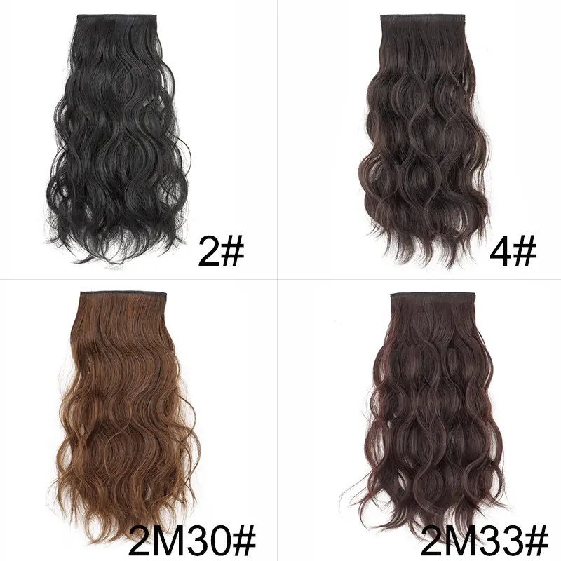 10/14Inch Synthetic Short Curly Hair Pads Invisible Clip in Hair Extension for Women Hair Top Side Cover 2 Clips Hairpiece