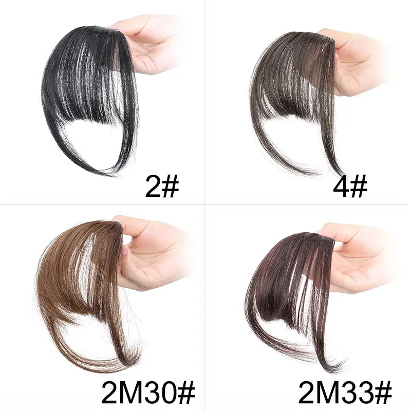 Synthetic Fake Air Bangs Hair Extension Front  Fringes Invisible Mini Hairpiece Black Brown Hair Accessories for Women