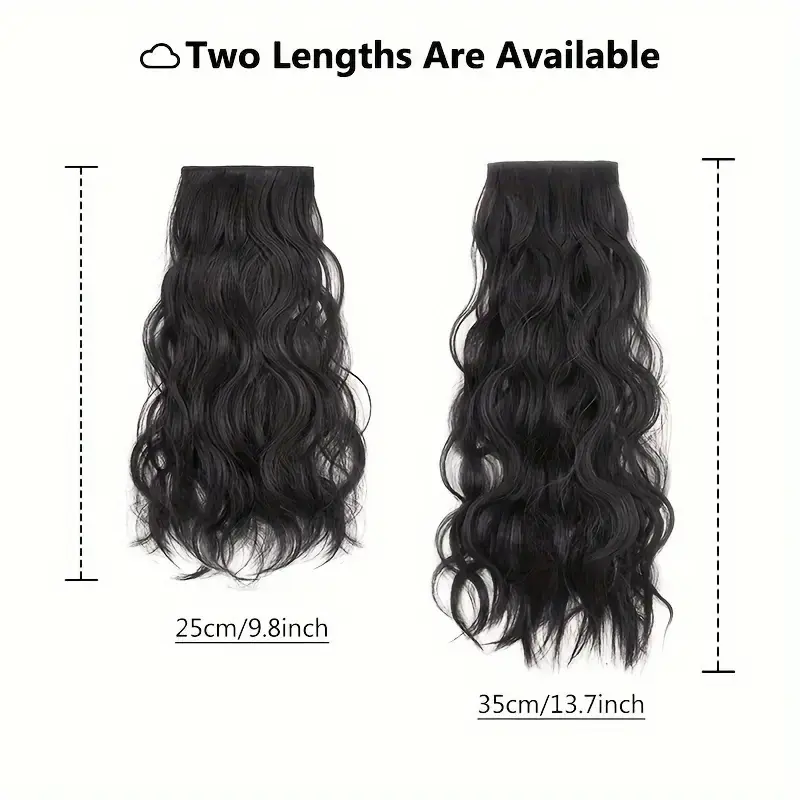 Synthetic 2pcs Short Wave Curly Hair Pads Clips In Hair Piece Pad Fluffy Invisible Hair Extension for Women