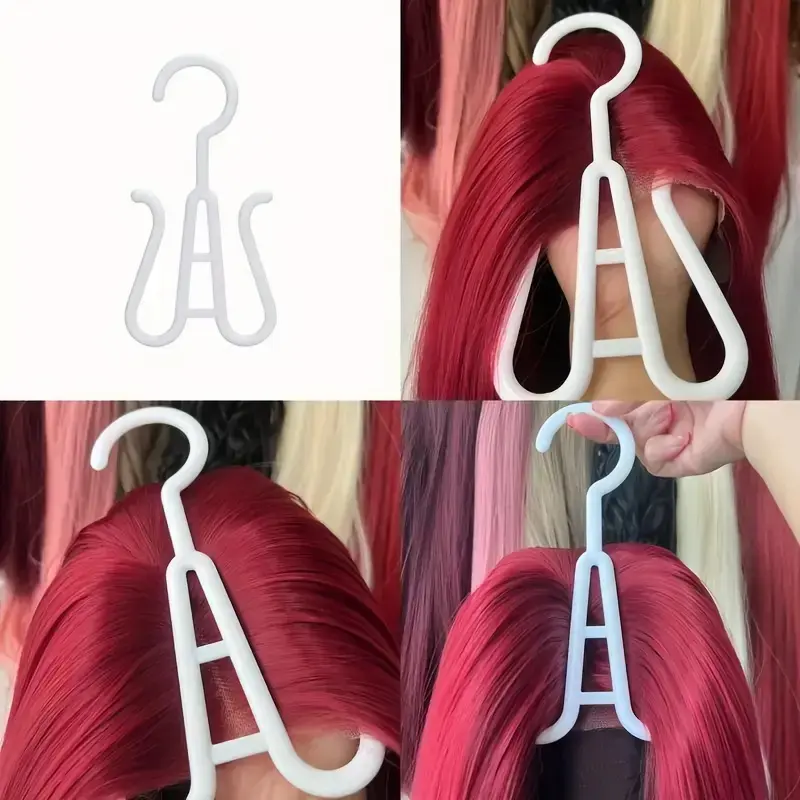 5Pcs Unisex-Adult Wig Head Stands Portable Multifunctional Hook Hangers for Easy Wig Drying Storage Display Versatile Rack