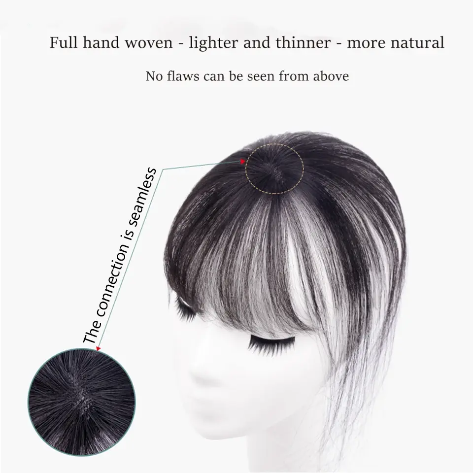 LUPU Synthetic Clip In Hair Bangs Hairpiece Accessories Synthetic Fake Bangs Clip In Hair Extensions Clip In Hair Pieces