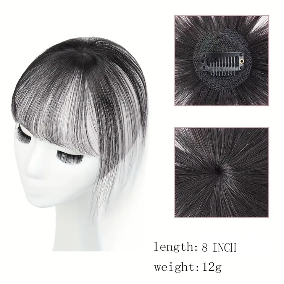 LUPU Synthetic Clip In Hair Bangs Hairpiece Accessories Synthetic Fake Bangs Clip In Hair Extensions Clip In Hair Pieces