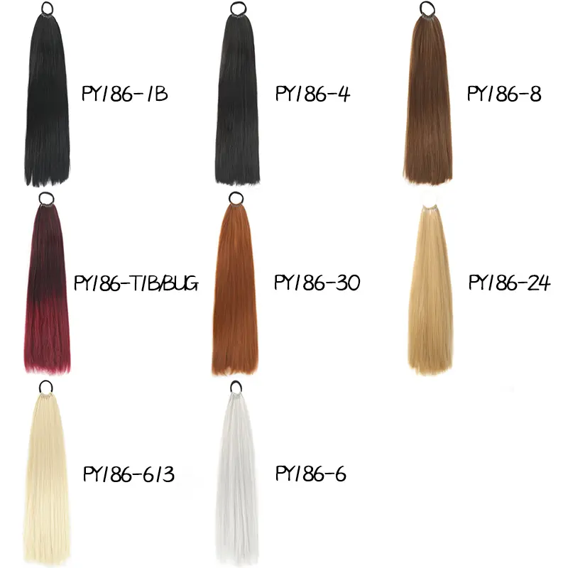 24 Inch Long Synthetic Straight Braiding Hair Ponytail DIY Braided For Women Daily Party Cosplay Daily Wear