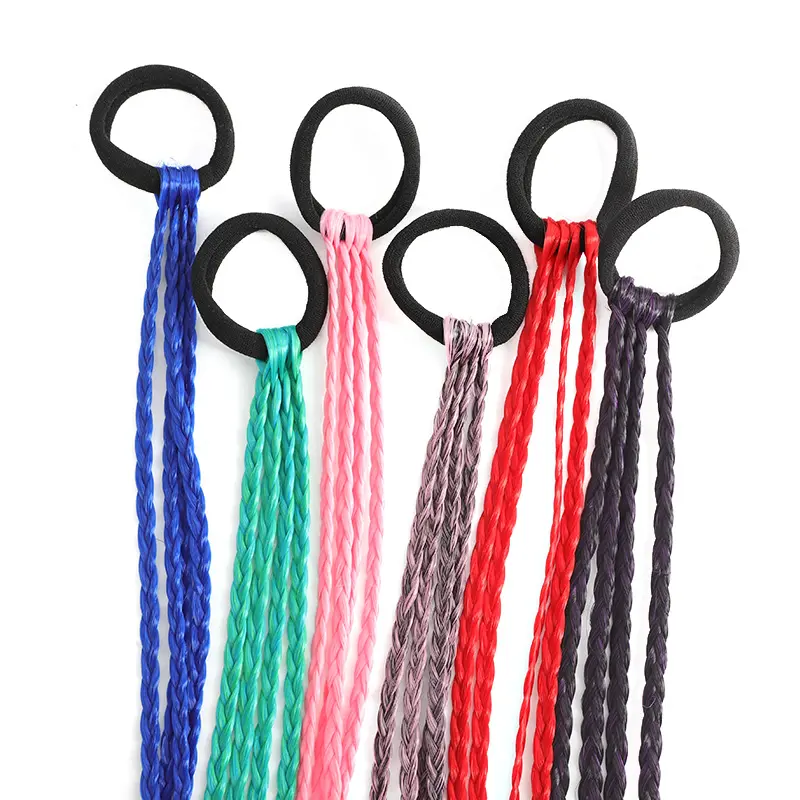 Colorful Box Braids Synthetic Small Braid Hair Pieces With For Daily Use Party Cosplay Halloween Hair Accessories