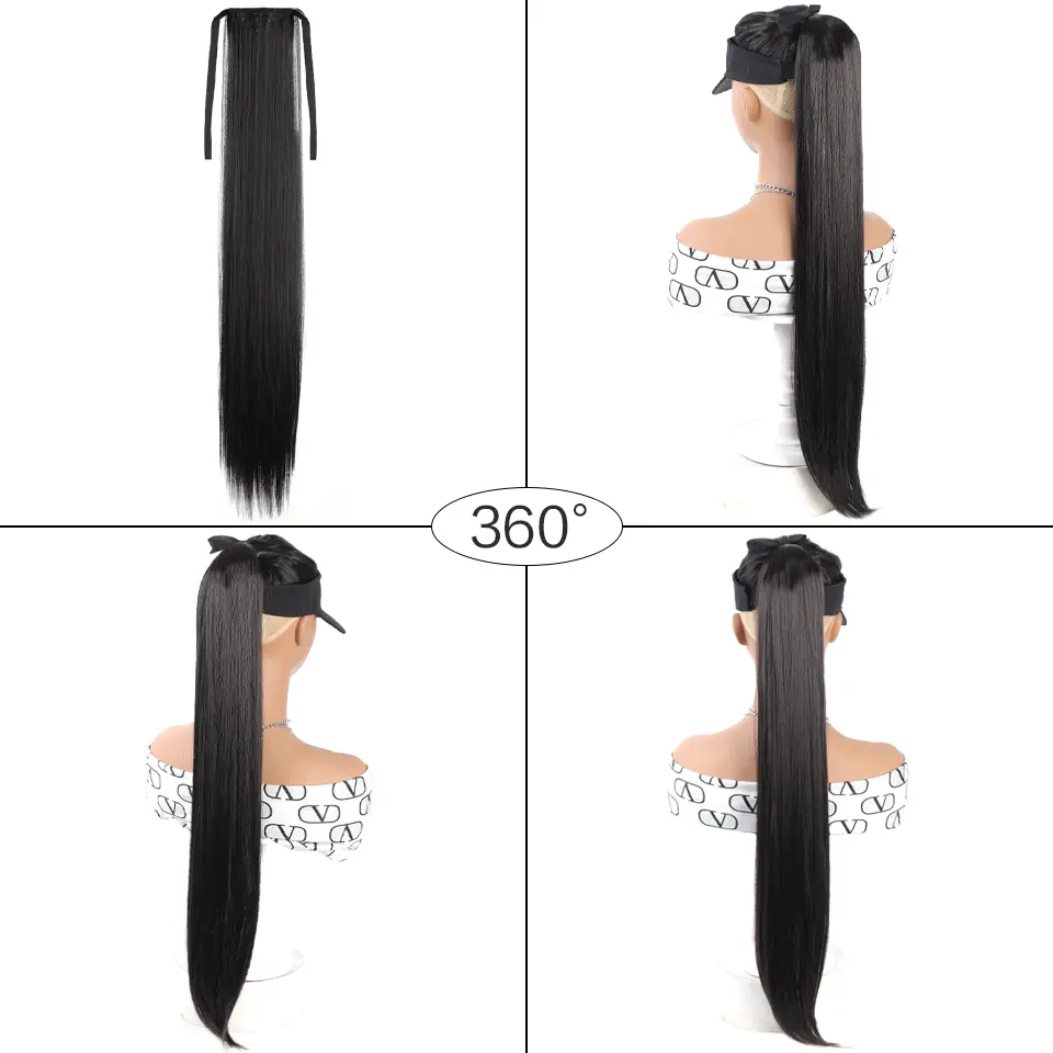 LUPU 32 Inch Long Synthetic Ponytail Extensions For Women Girls Hair Accessories Halloween Christmas