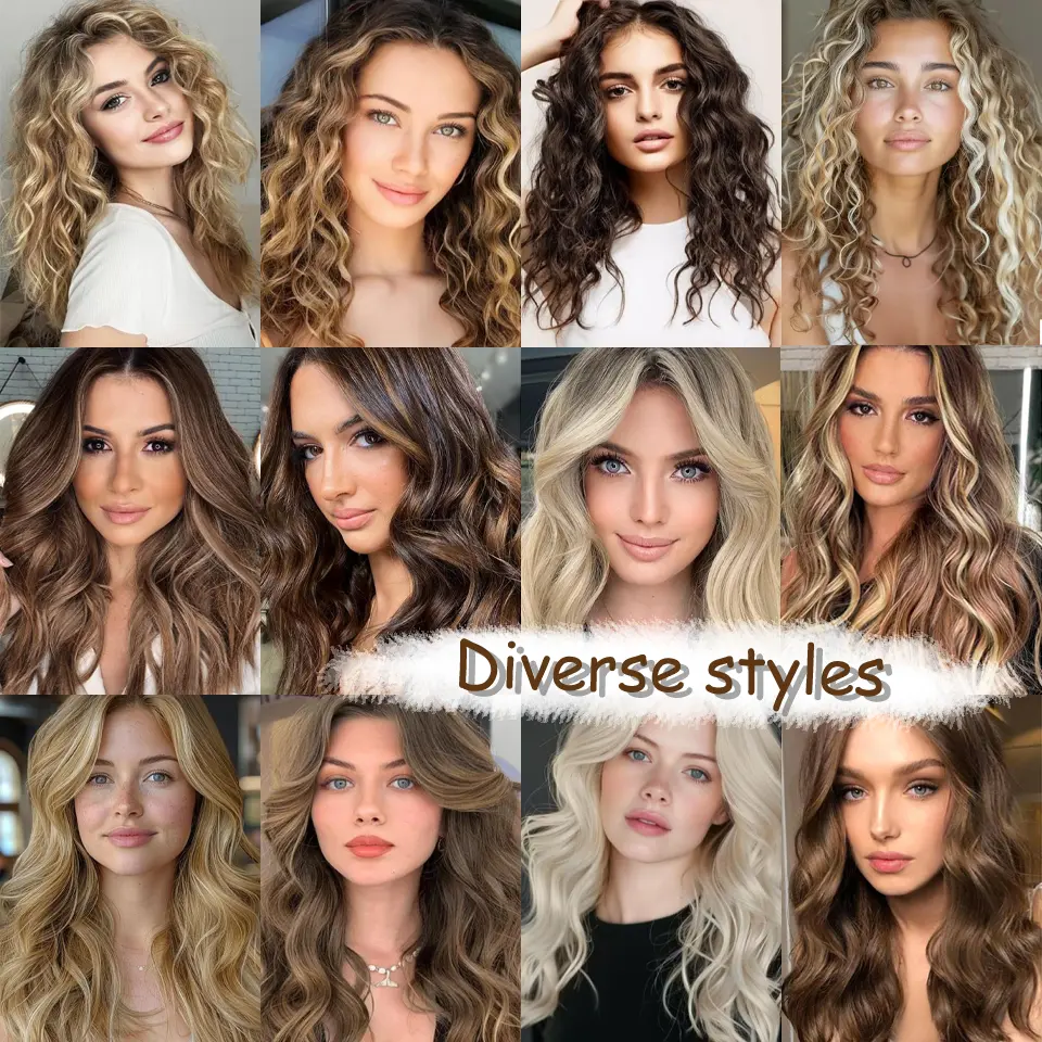 LUPU 12 Inch 4pcs/set Clip-in Synthetic Hair Extensions Women's Short Wave Wig Hairstyle Suitable for Daily Wear Heat