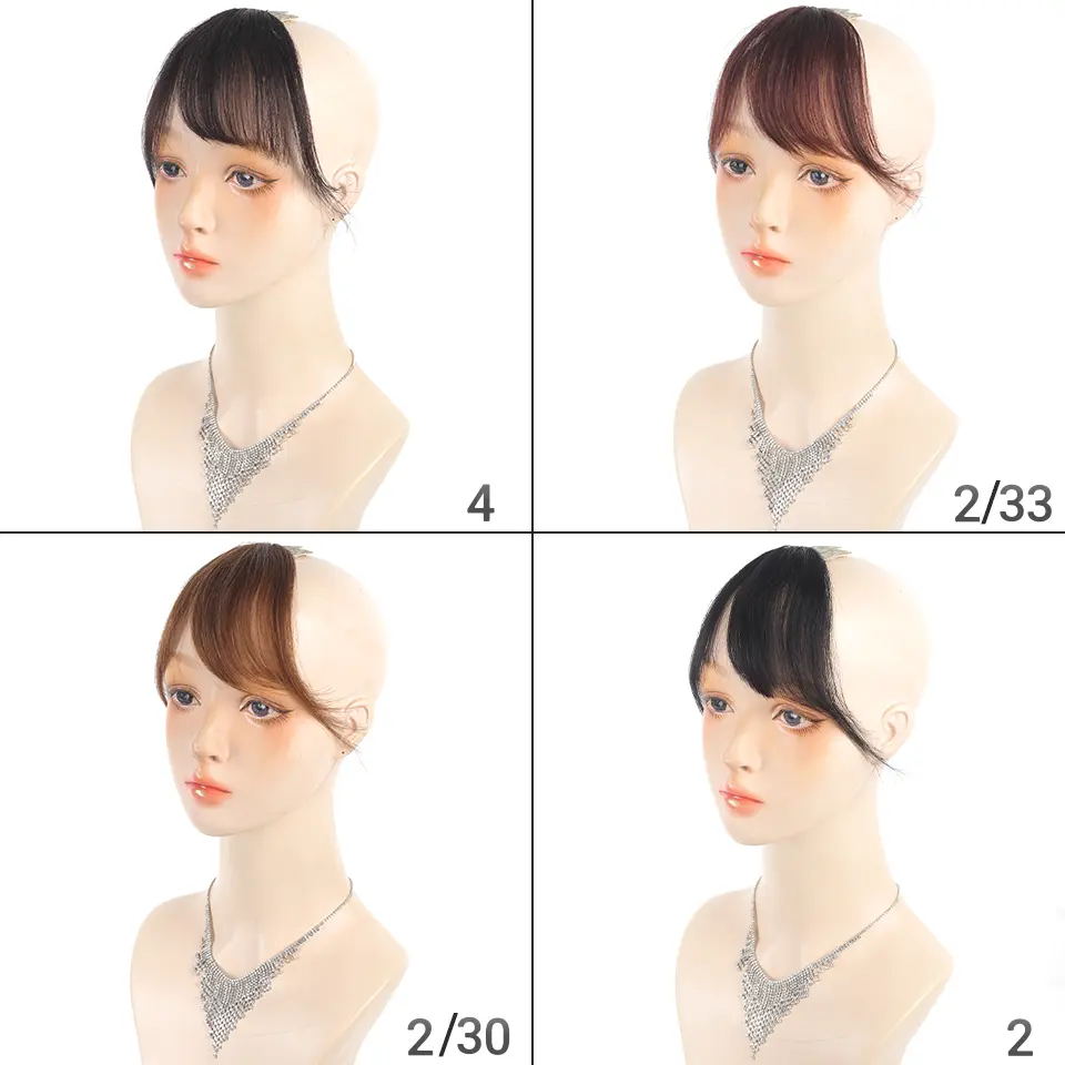 Bangs Hair Clip100% Human Remy Hair Light Brown Clip in Bangs Clip on Air Bangs for Women  for Daily Wear