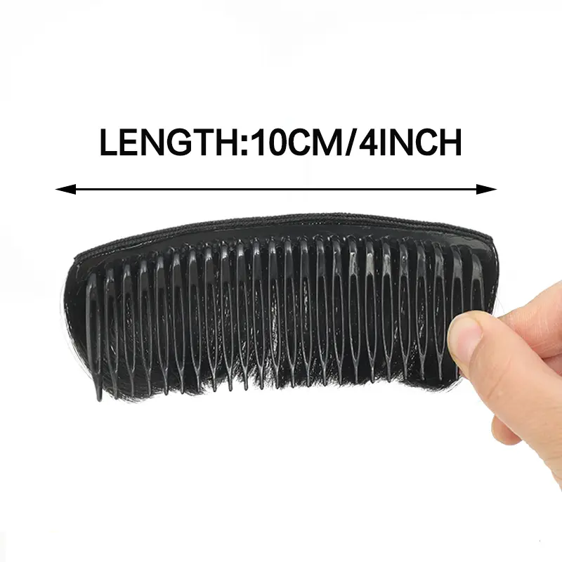 Synthetic Hair Bun Invisible Comb Wig Clip Styling Adds Women's Hair Volume Hair Pads Women's Simple Monochrome Hair Accessories