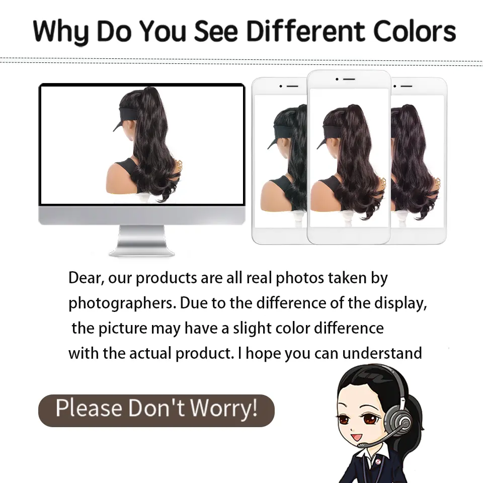 18 Inch Synthetic Long Curly Wavy Ponytail Extension Hair For Women Pony Tail Hair Hairpiece Halloween Christmas